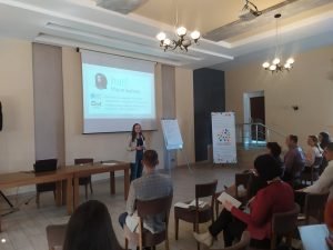 Активістка центру Марія Іщенко виступила з лекцією «Громадський бюджет від А до Я»