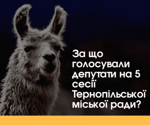 За що голосували депутати на 5 сесії Тернопільської міської ради?