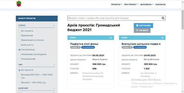 Скільки "комунальників" виграло громадський бюджет?